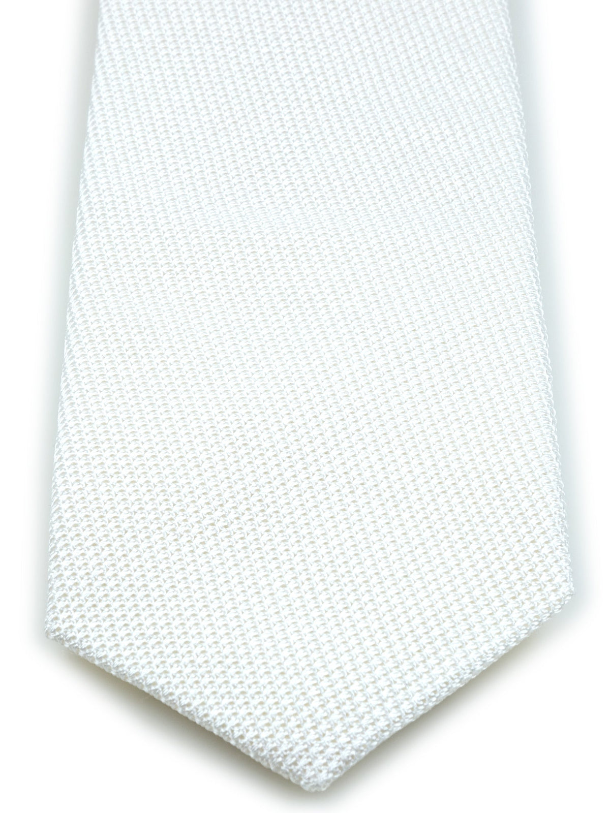 White tie 3 folds ONYX Silk grenadine