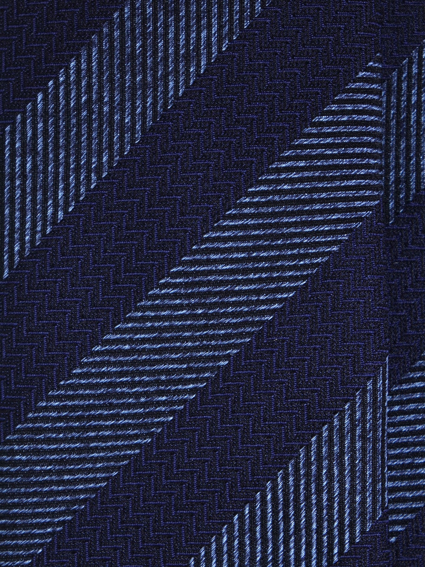 Blue 3 Fold Silk Jacquard Tie SPIKE