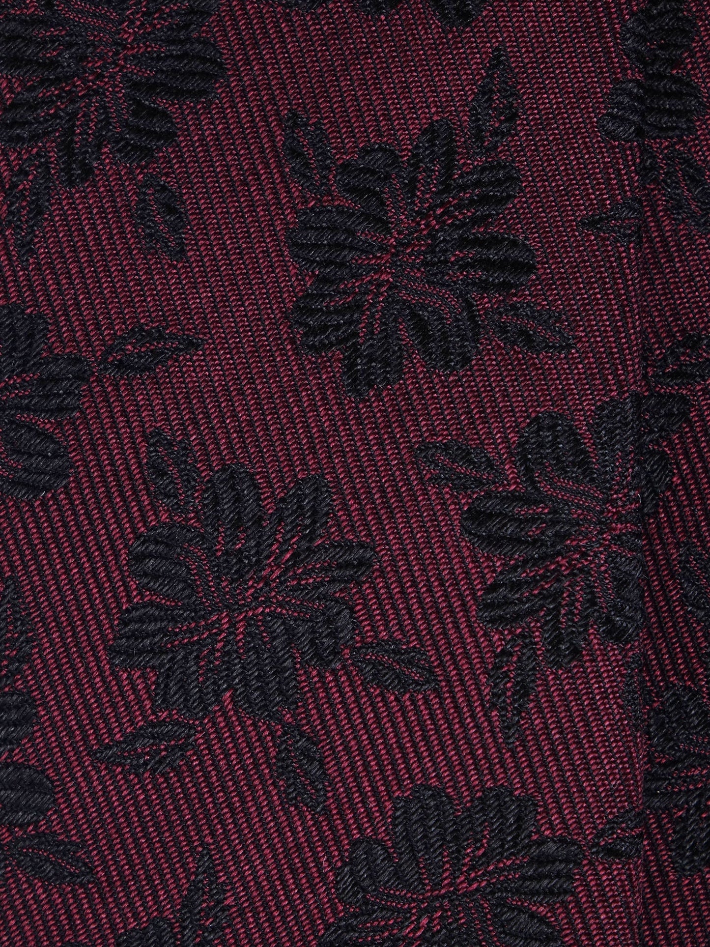 Bordeaux 3 Fold Silk Jacquard Tie FIORE