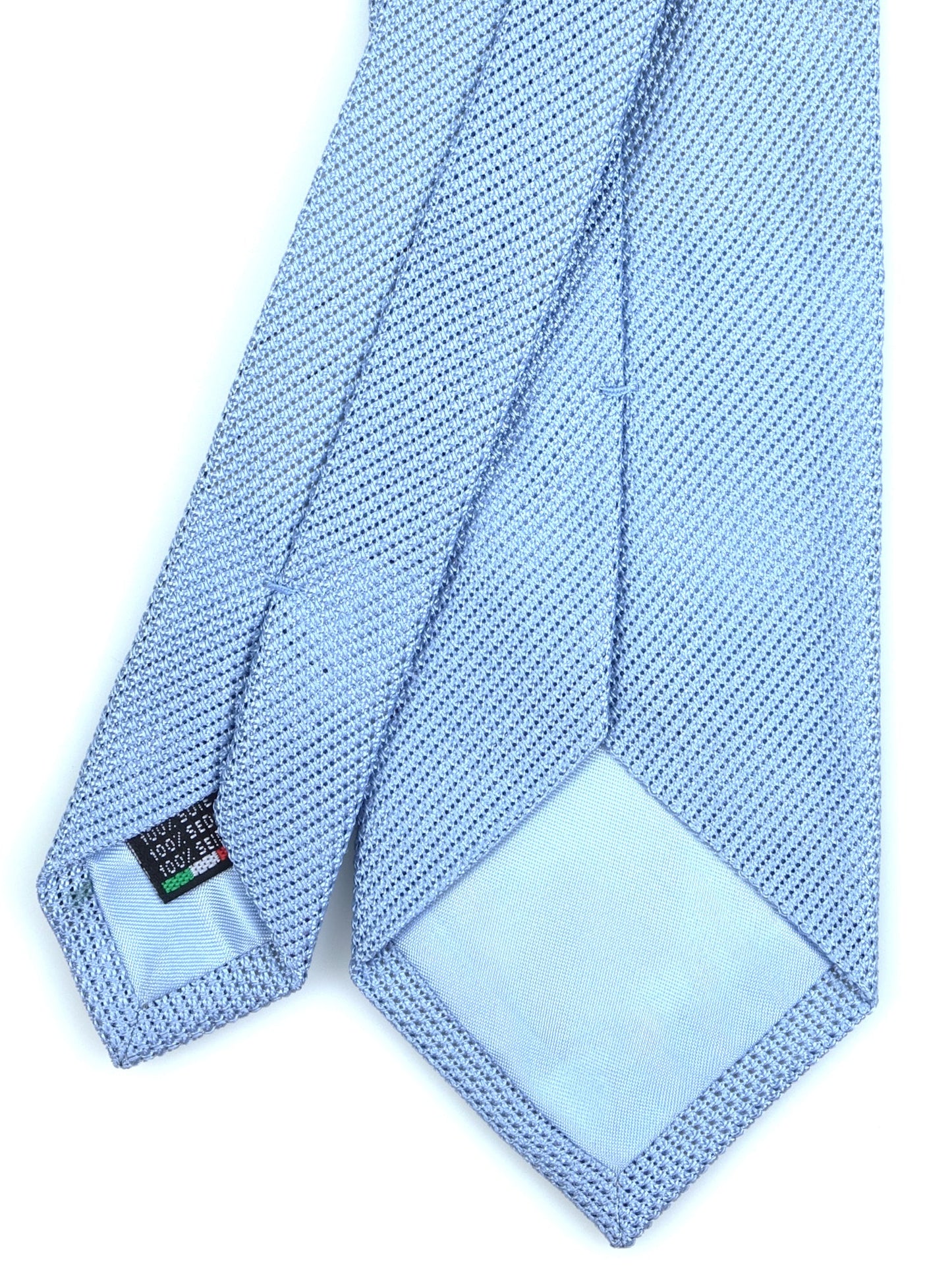 Sky Blue 3 Fold Tie in Grenadine Silk with English Loop ONICE