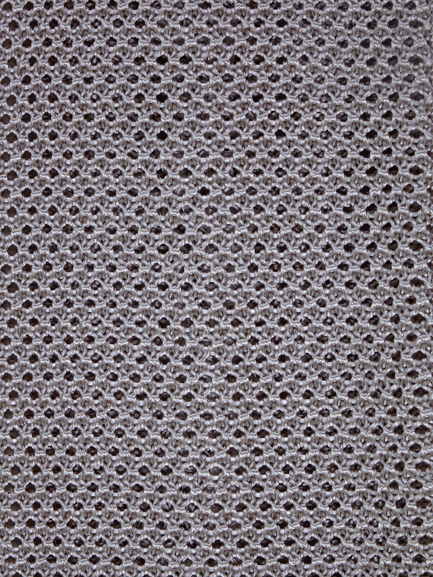 MACCA Pearl Grey Silk Knit Tie