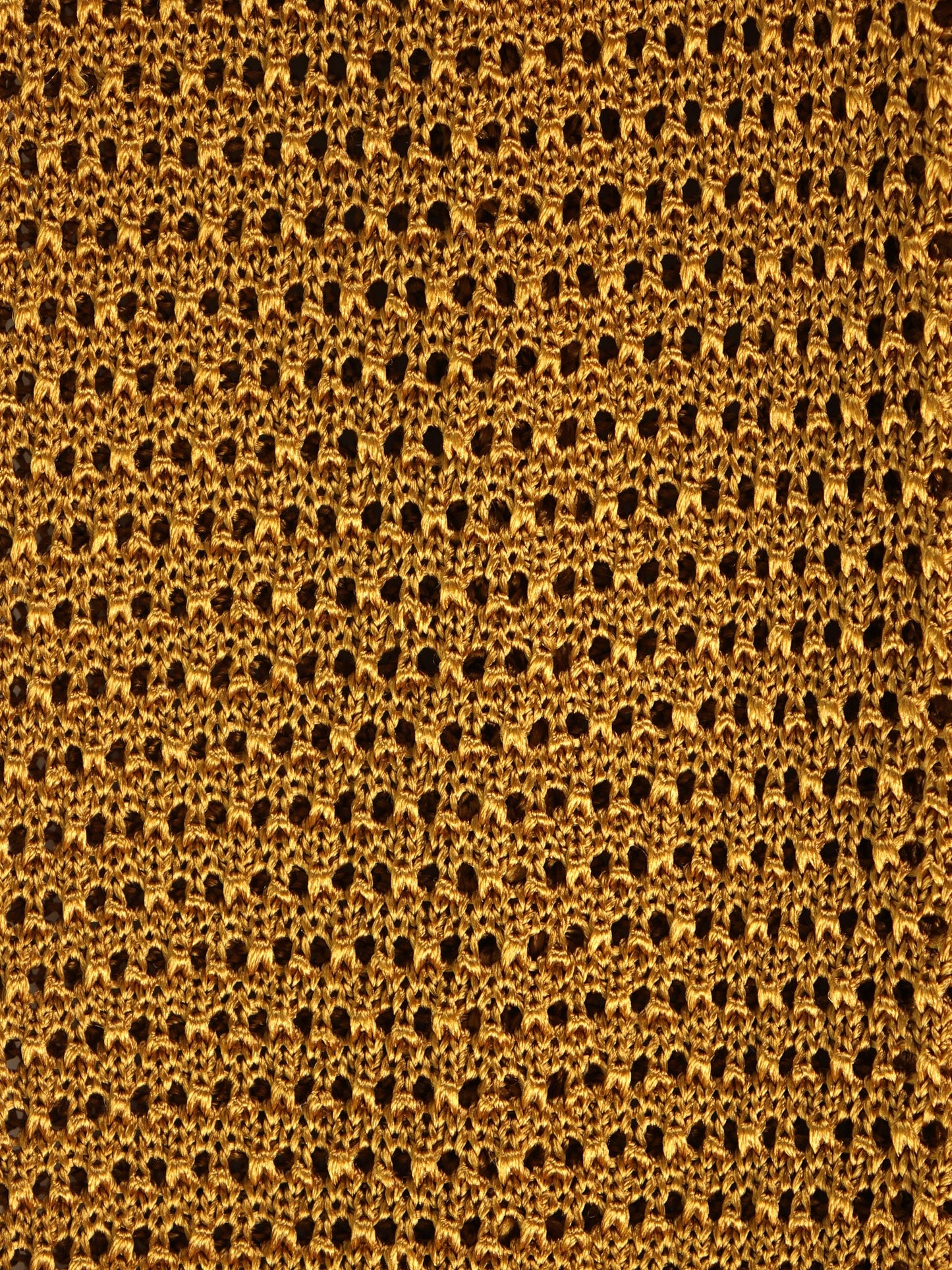 PROCIDA beige silk tricot tie with V-tip