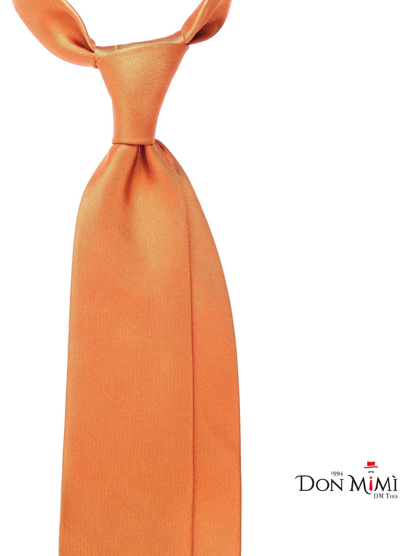 Light brown 3-fold DACCA tie in luxury printed silk