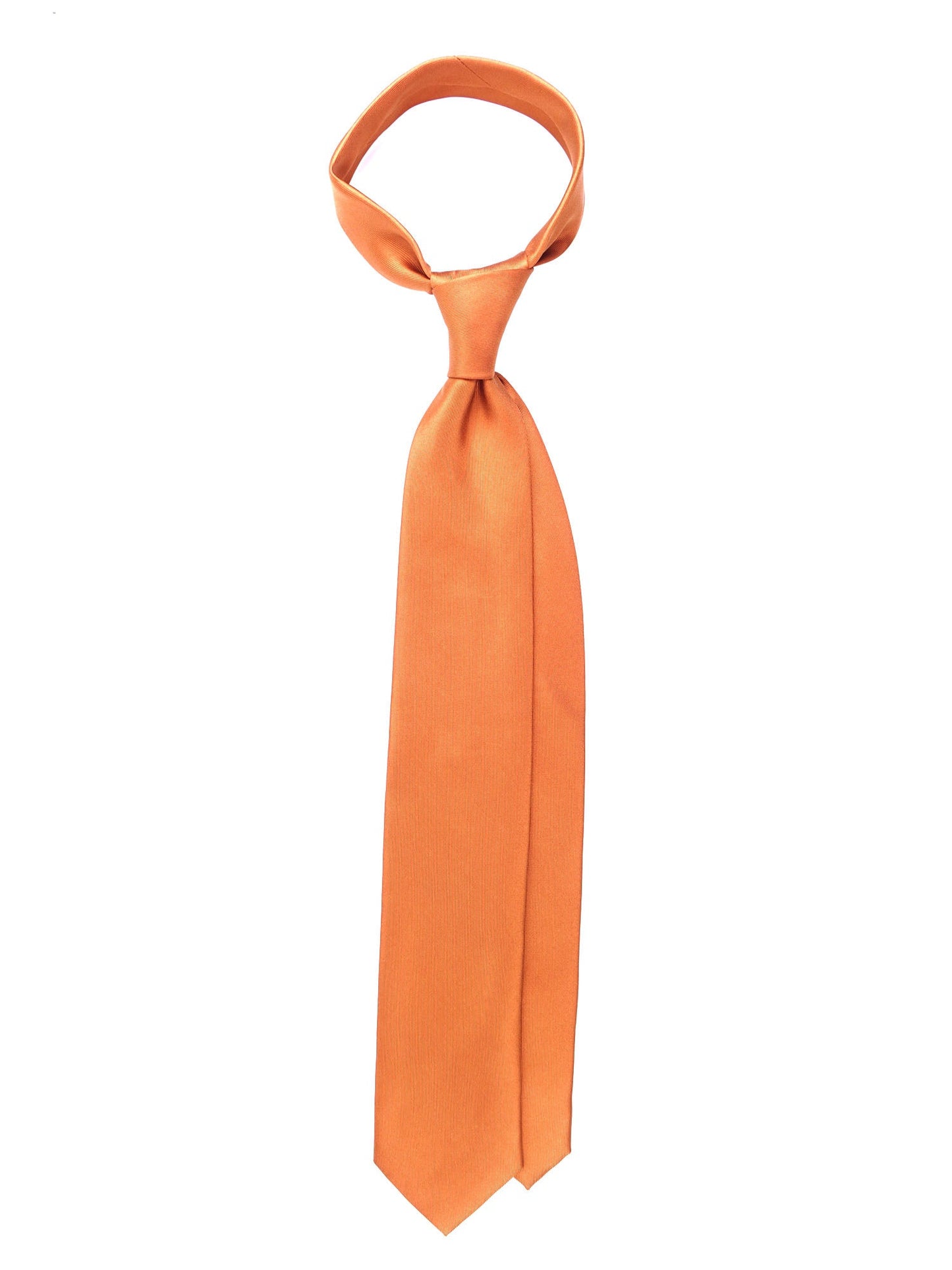 Light brown 3-fold DACCA tie in luxury printed silk