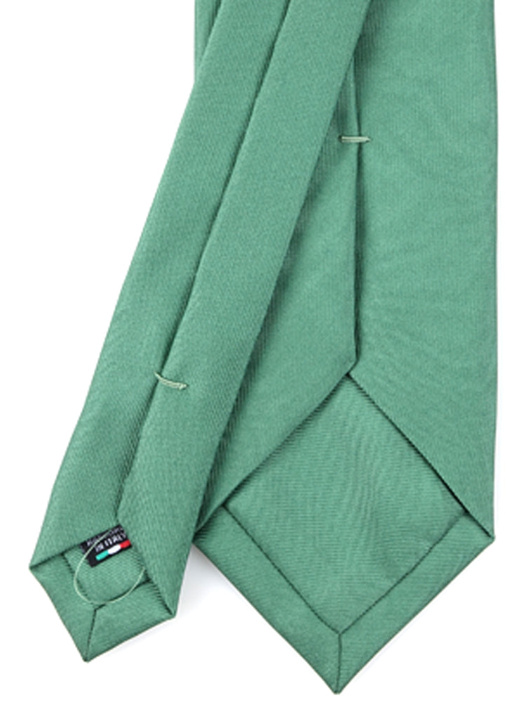 Light green 3-fold DACCA tie in luxury printed silk