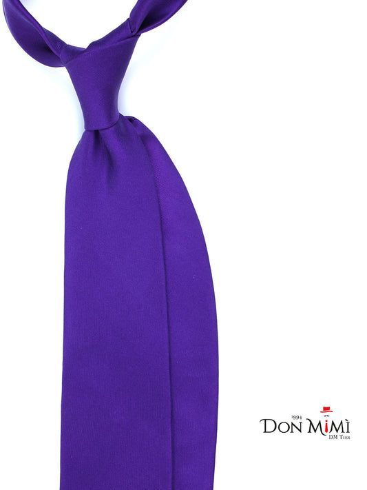 Purple 3-fold DACCA tie in luxury printed silk