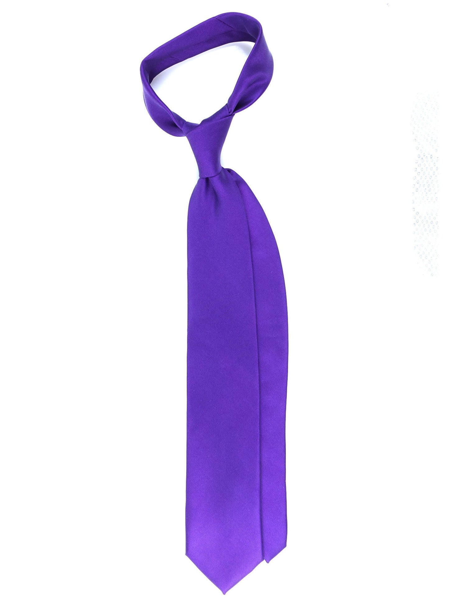 Purple 3-fold DACCA tie in luxury printed silk