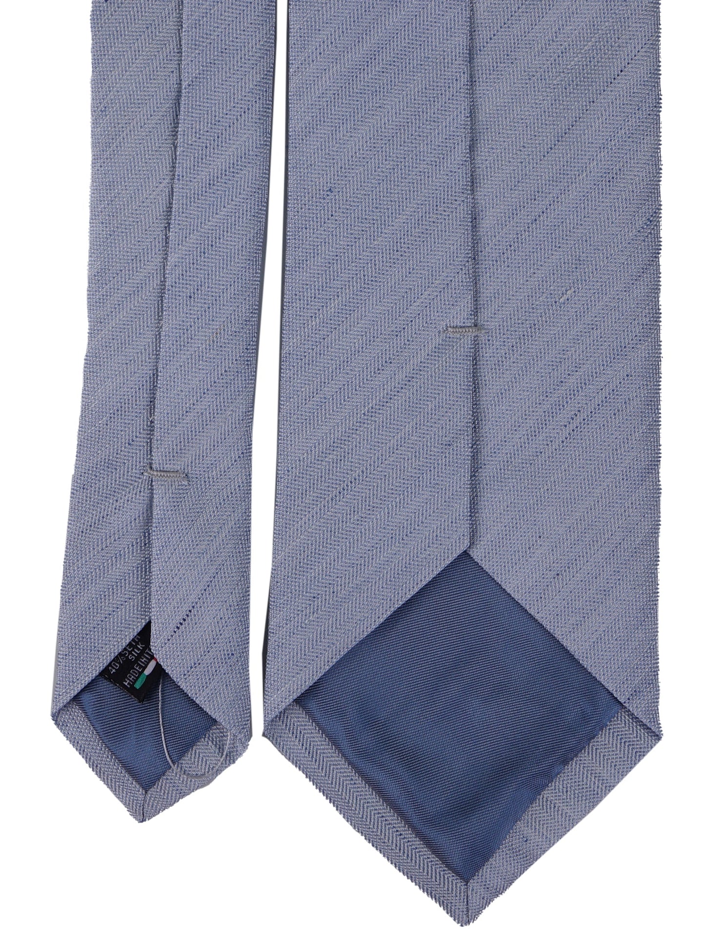 3 fold tie DAFNE silk\linen light blue