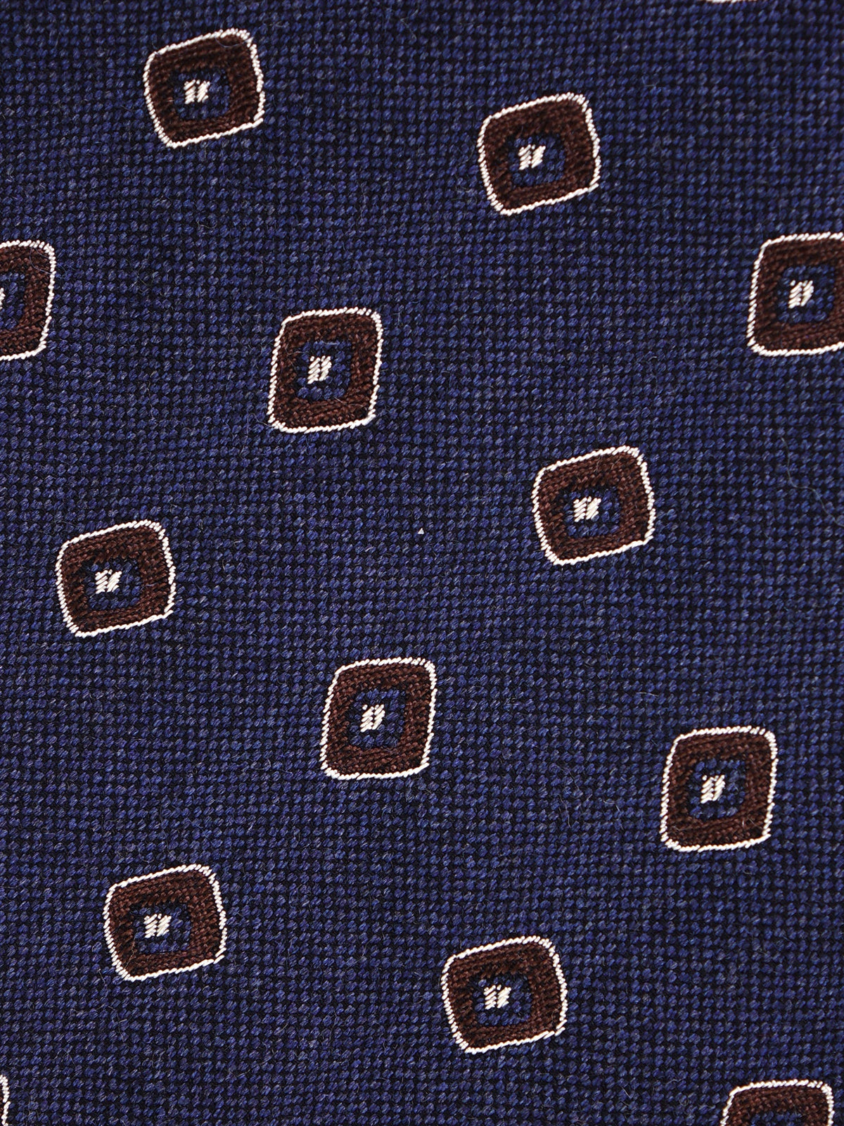 DAMAGE 3-fold tie in blue silk\wool