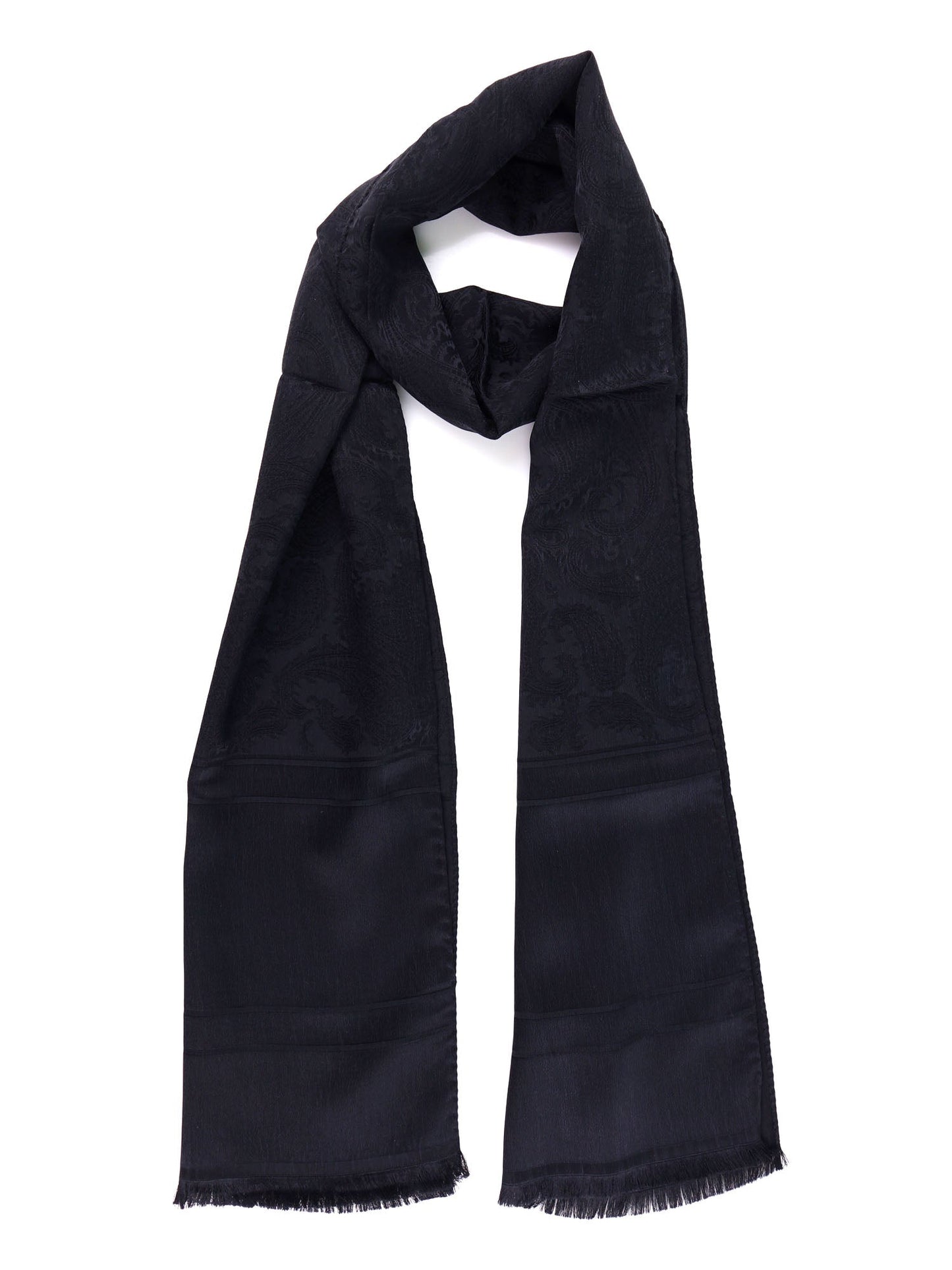 DANIEL silk scarf in black
