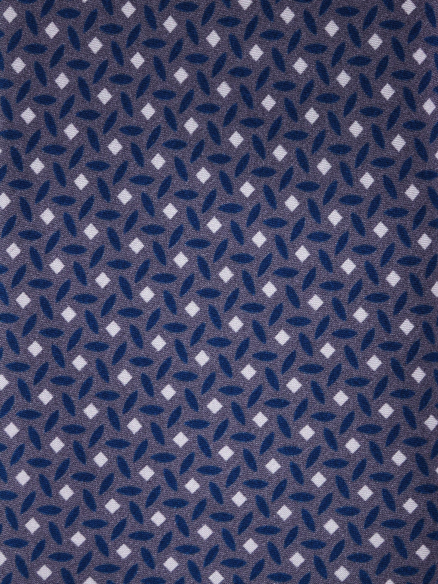 DEBHOR 3-fold printed silk tie in grey