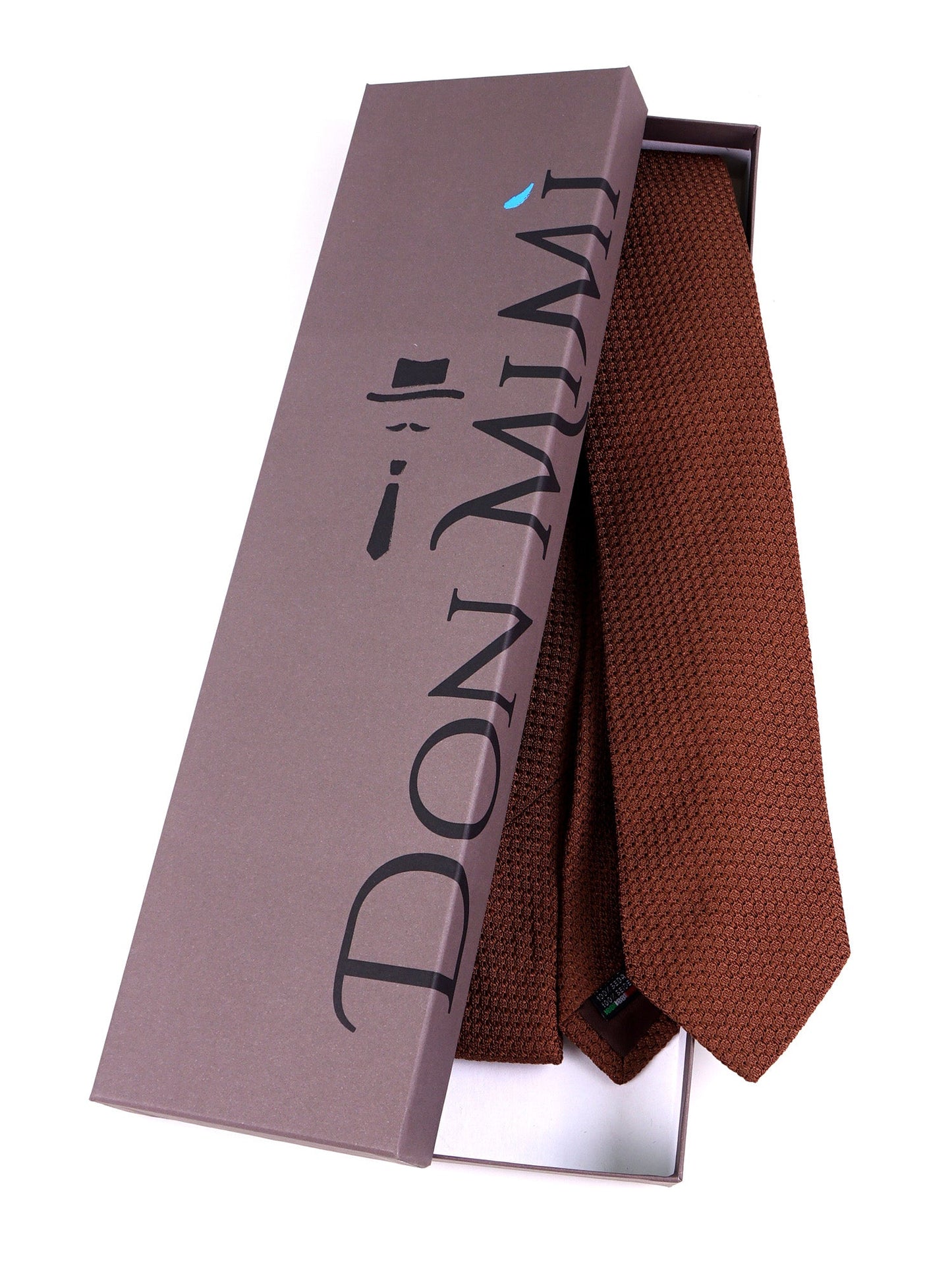 DEX 3-Fold Light Brown Silk Genadine Tie