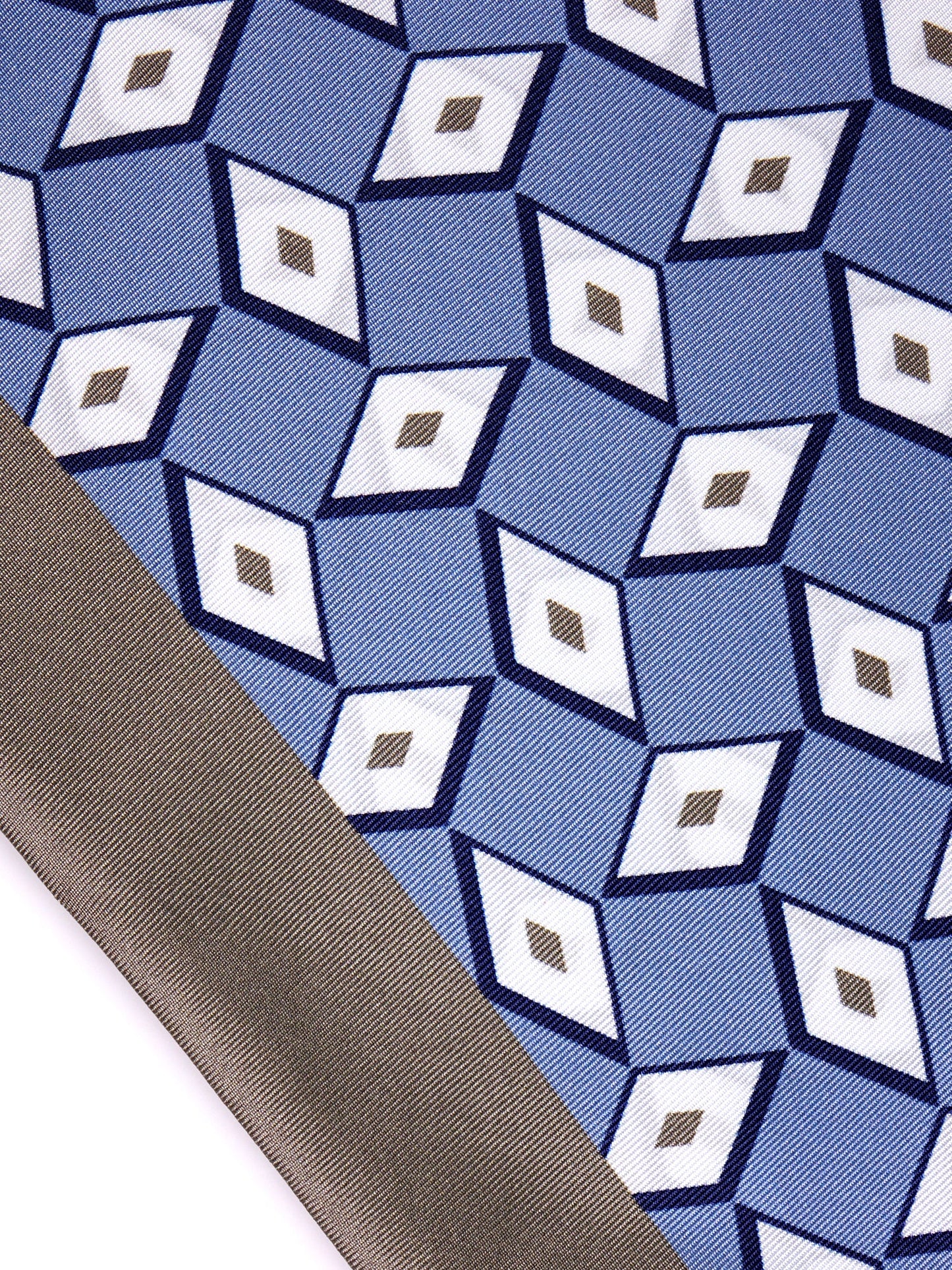 DOUG light blue twilly foulard in printed silk