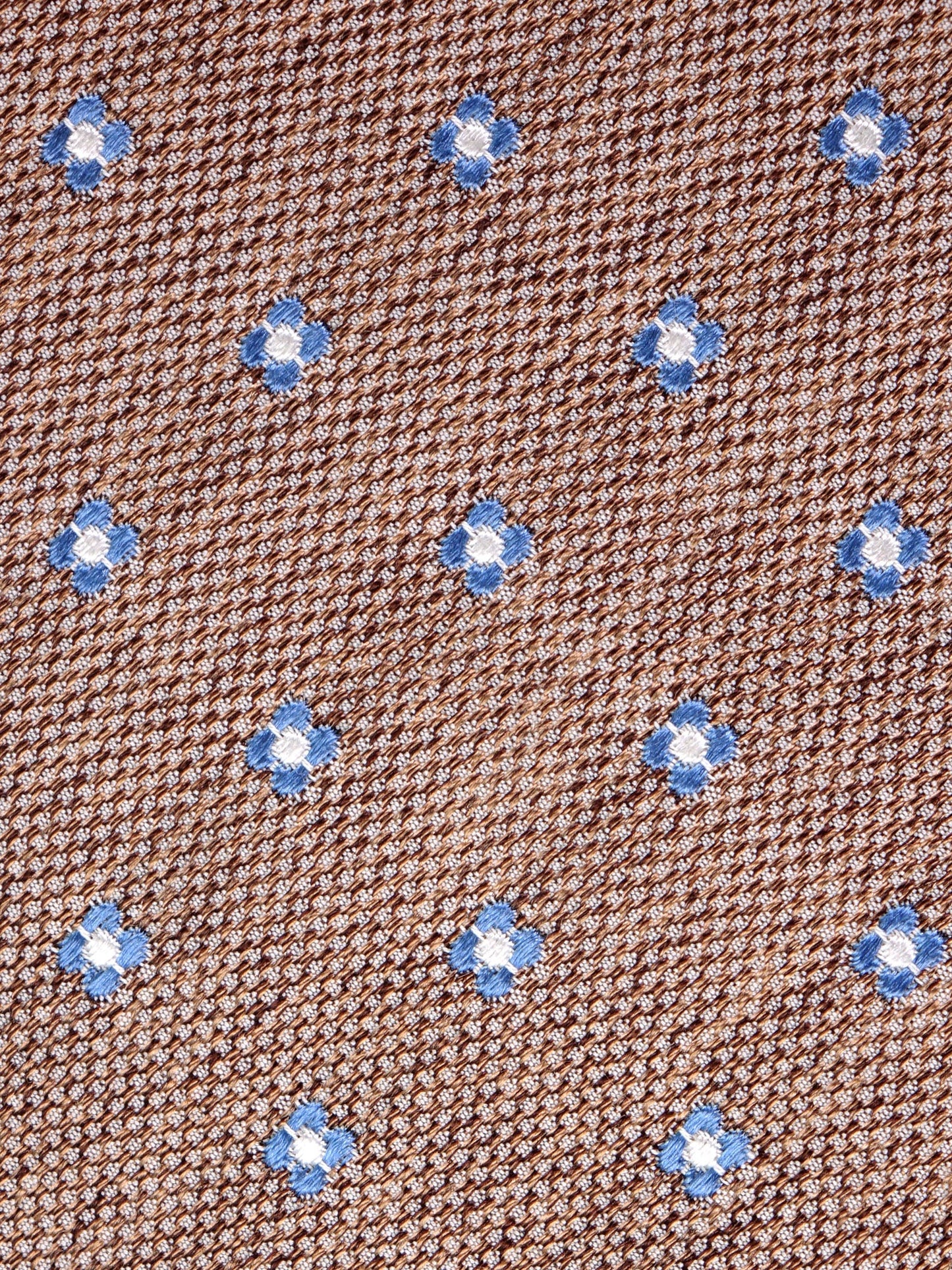 EARL 3-fold silk\cotton tie Light brown