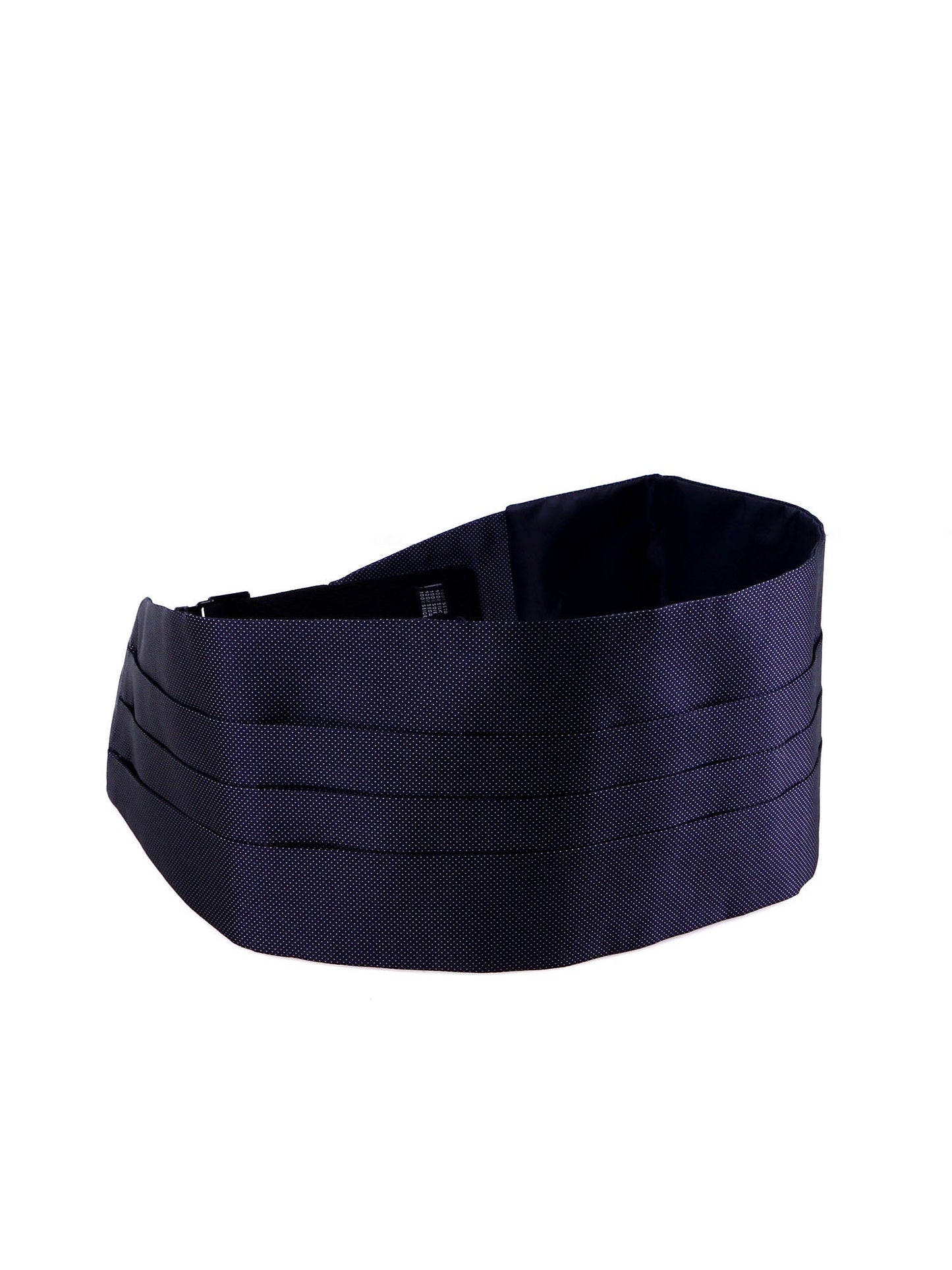 ELEGANZA Blue Woven Silk Tuxedo Cummerbund