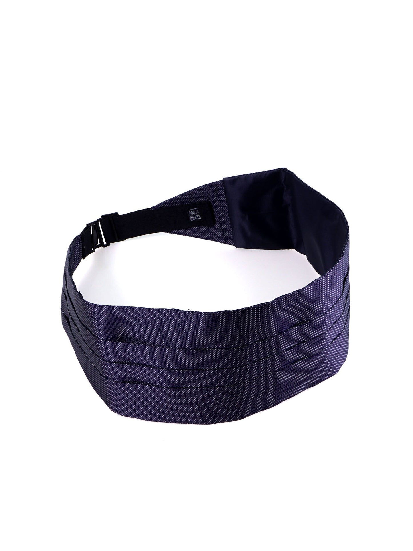 ELEGANZA Blue Woven Silk Tuxedo Cummerbund