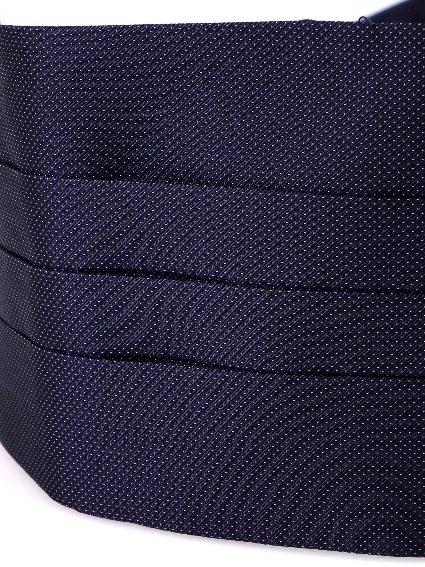 ELEGANZA Blue Woven Silk Tuxedo Cummerbund