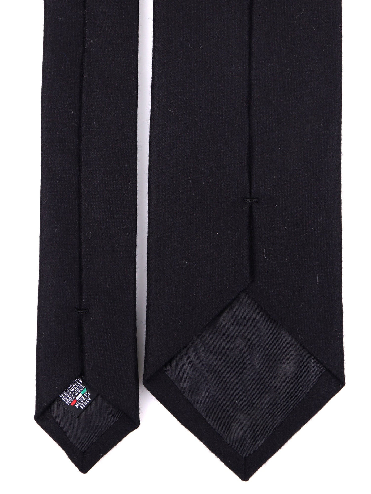 ELLIE dark grey pure wool 3-fold tie