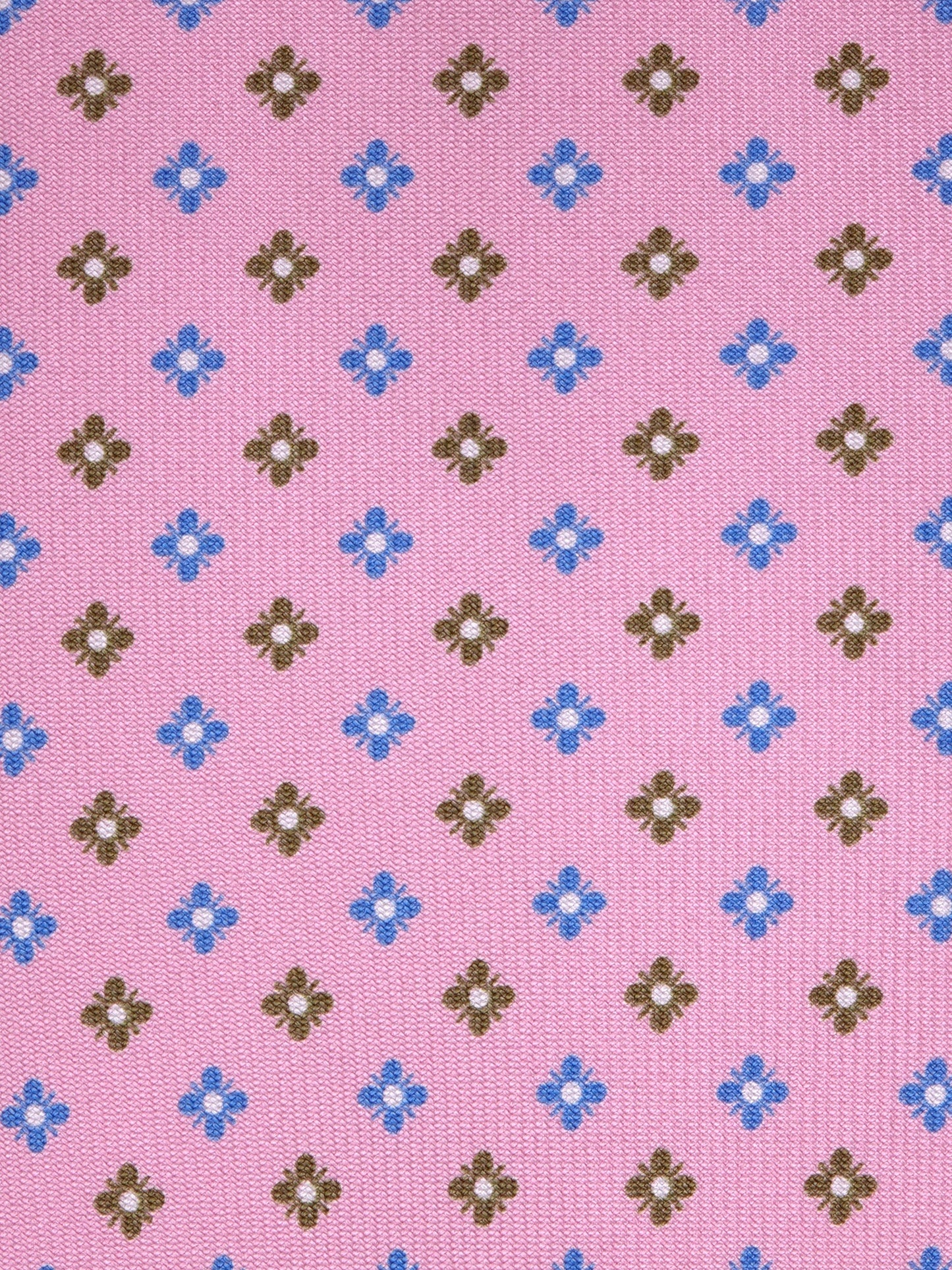 7-Fold tie EVE pink printed English silk