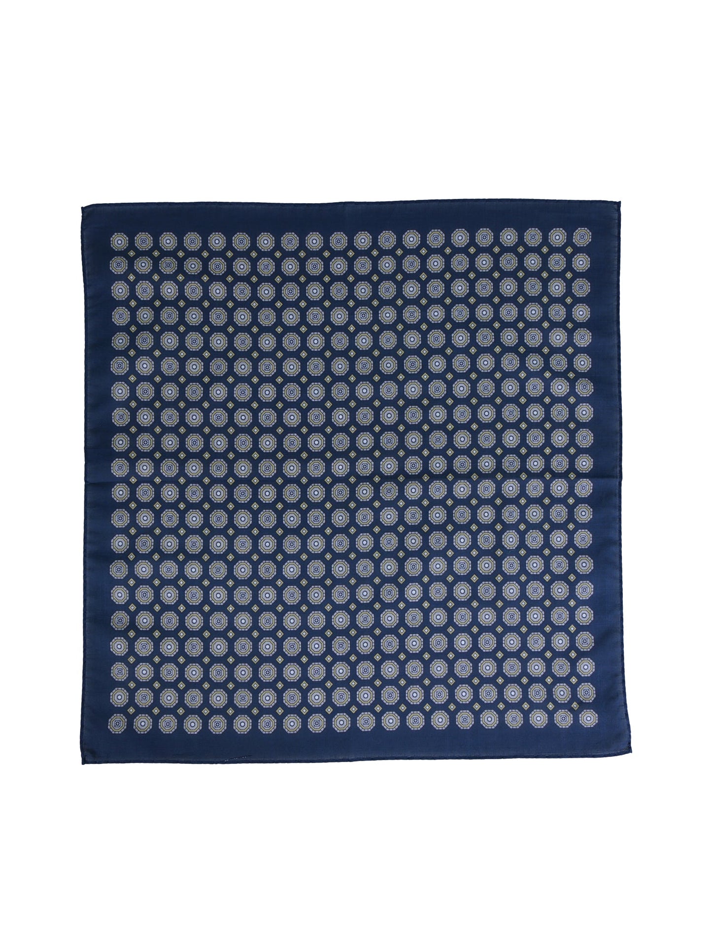 XL blue cotton pocket square ROSERY