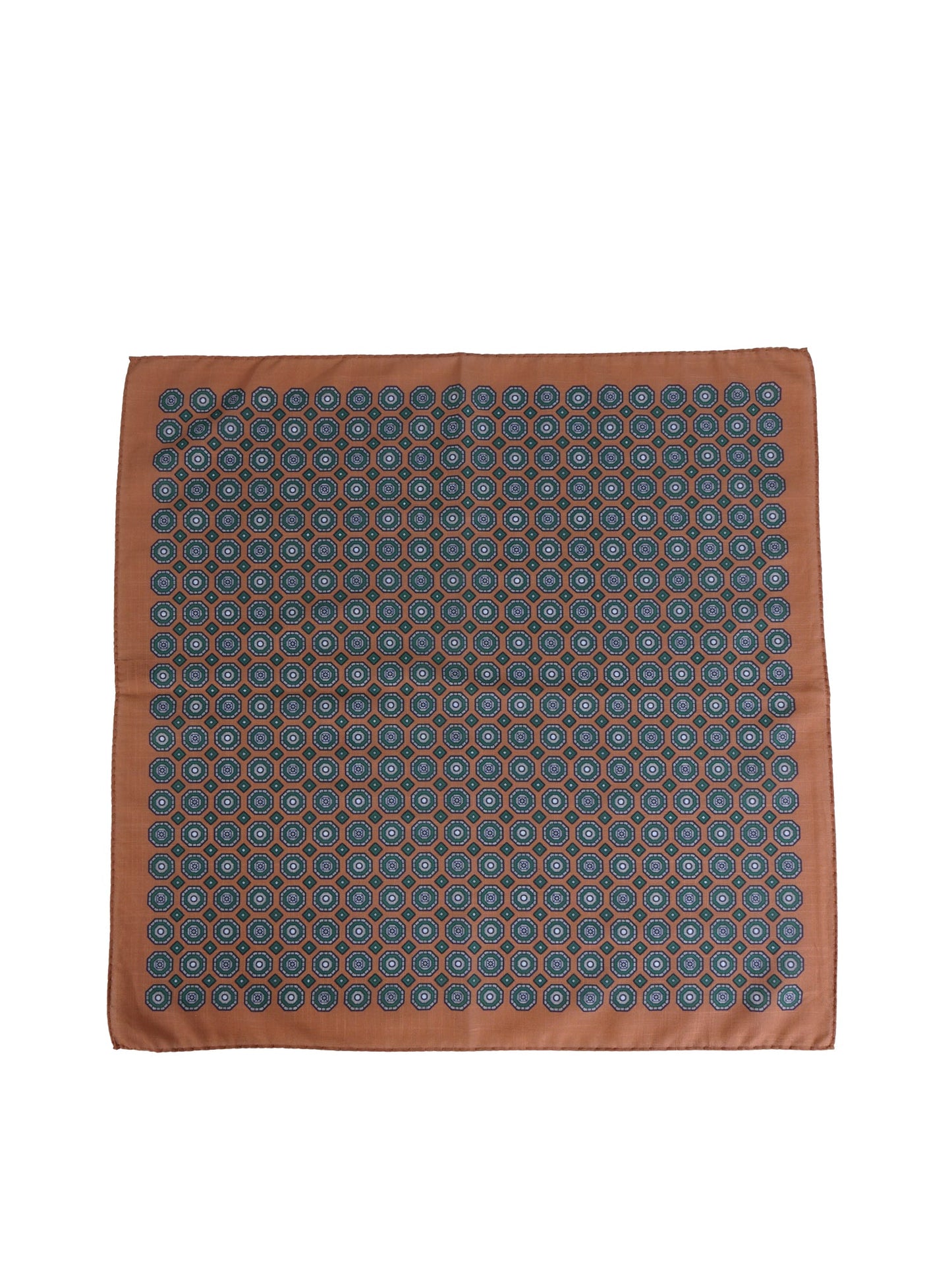 XL Orange Pocket Square in Pure Cotton ROSERY