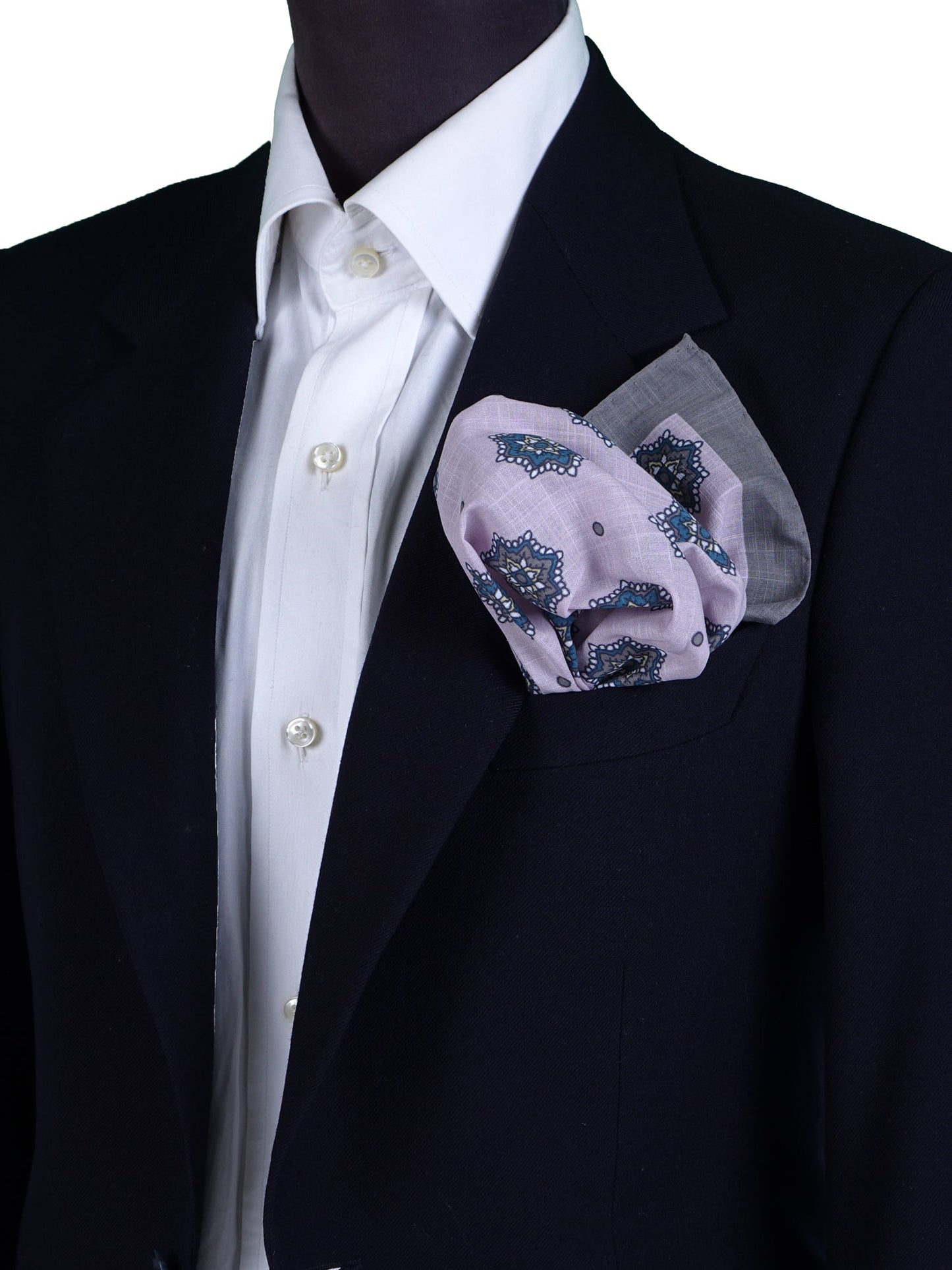 XL Pink Cotton Pocket Square SHAKI