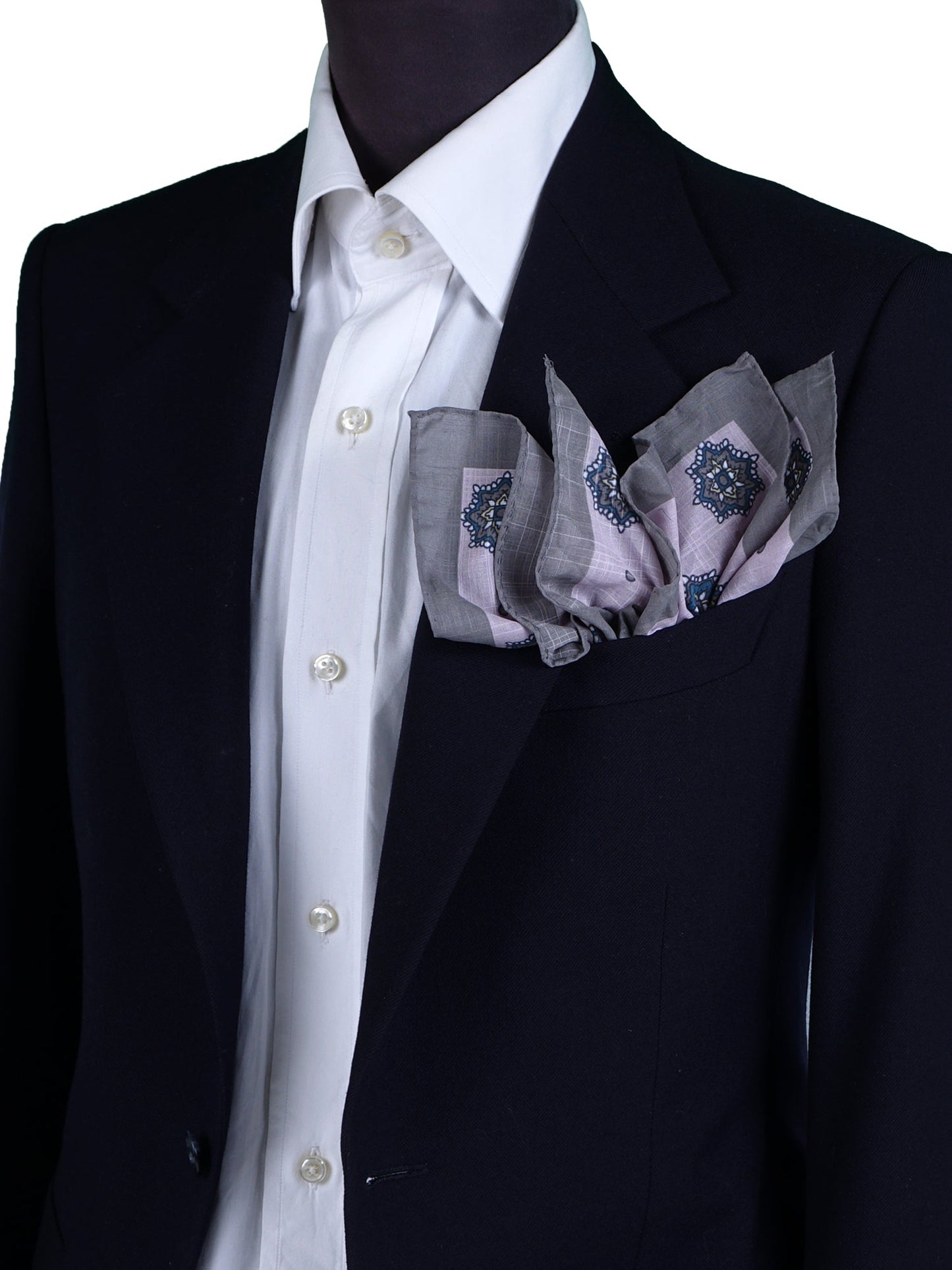 XL Pink Cotton Pocket Square SHAKI