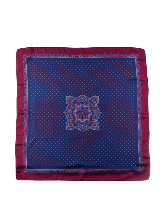 Blue Silk Scarf 70x70cm MELIER