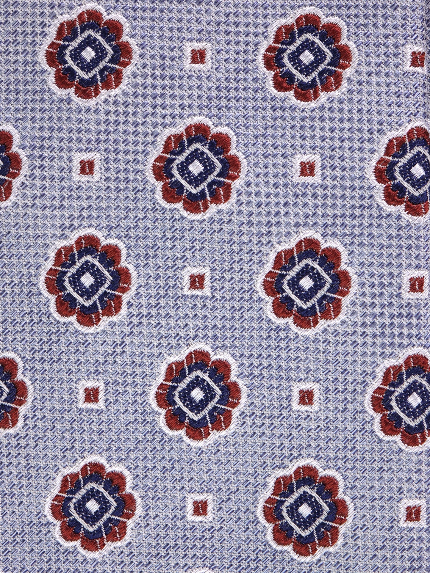 FREY 3-fold silk\cotton tie blue