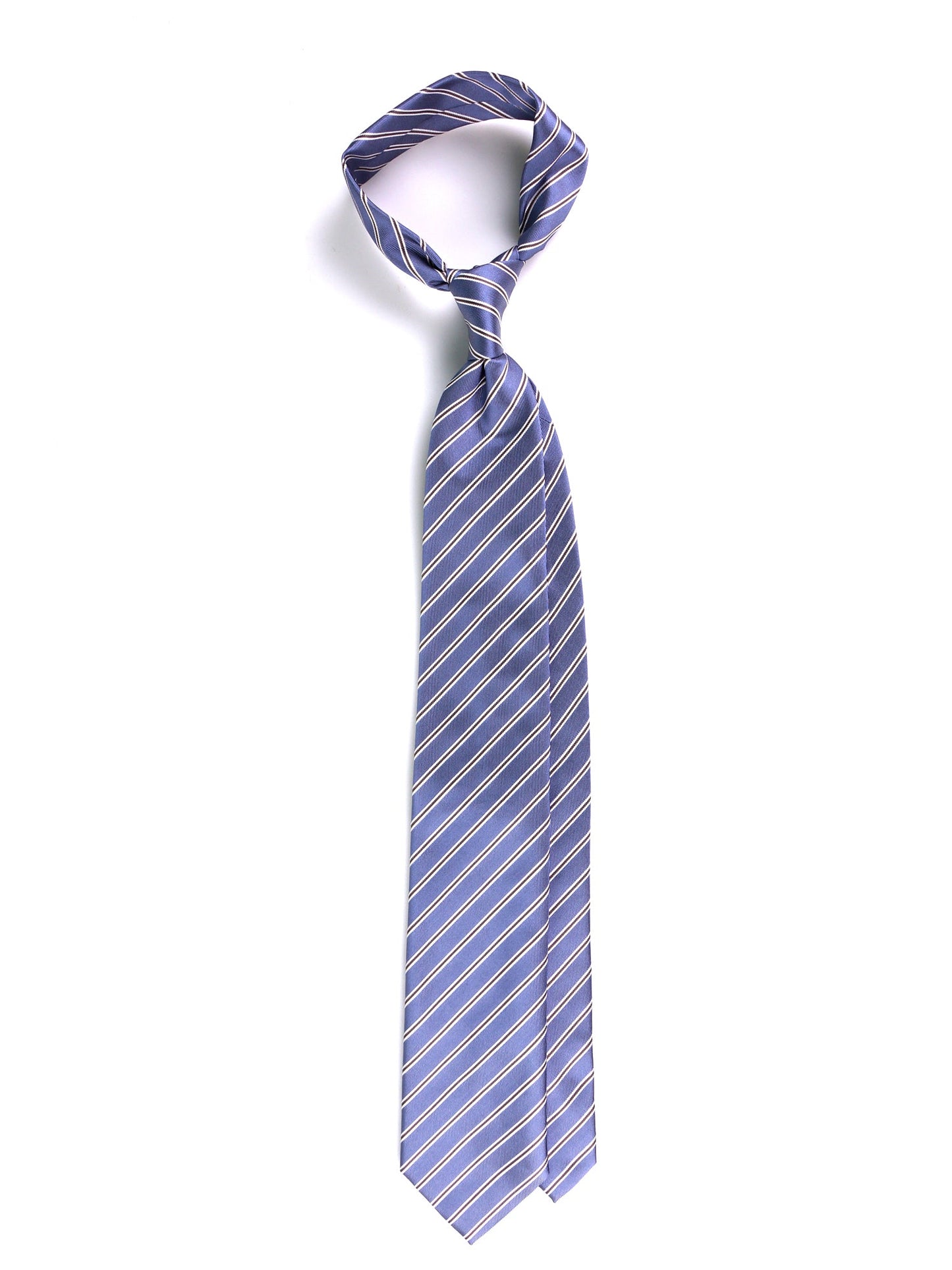FROZONE 3-fold tie in light blue woven silk