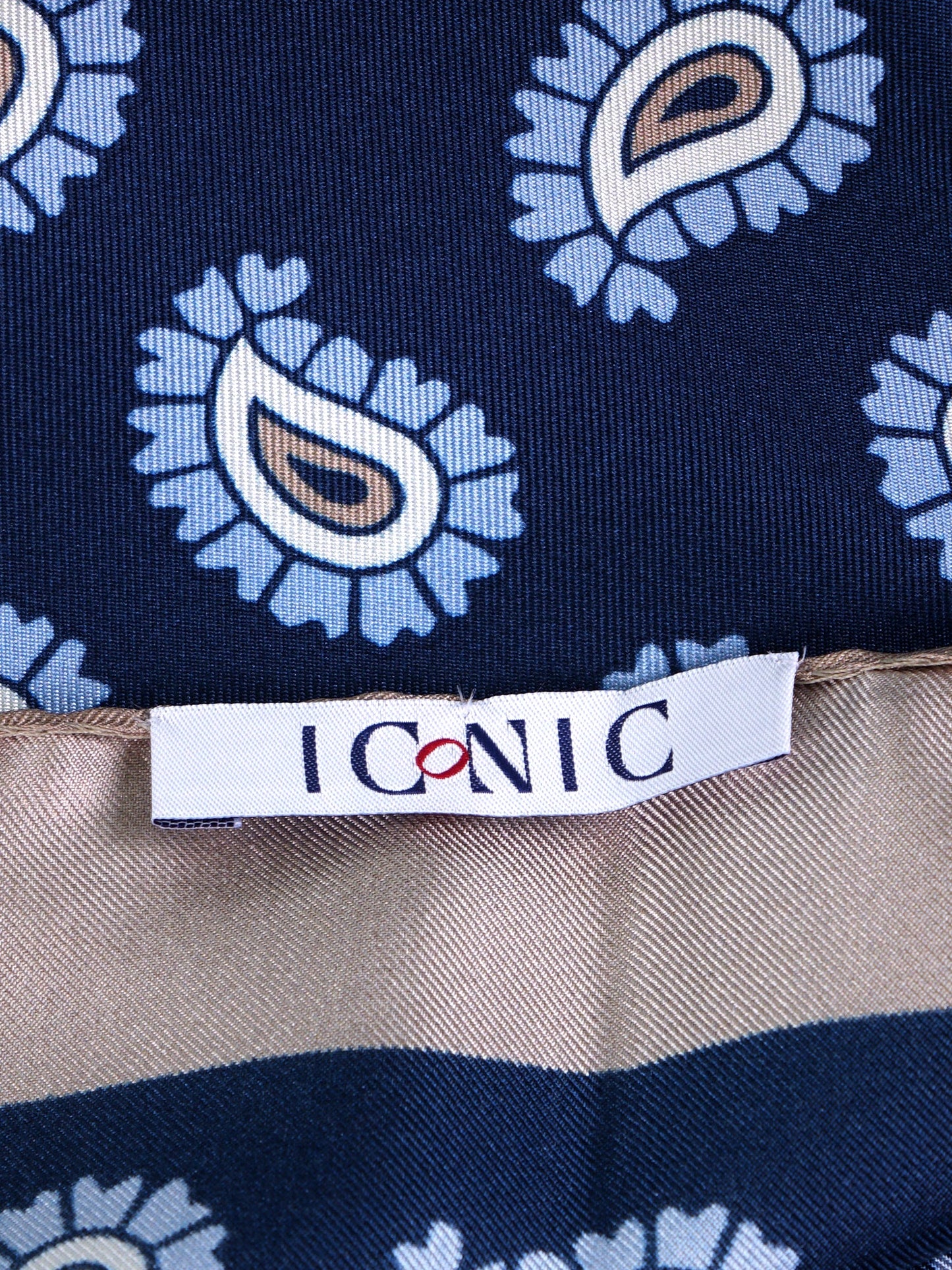 Blue Printed Silk GAGGIA Foulard