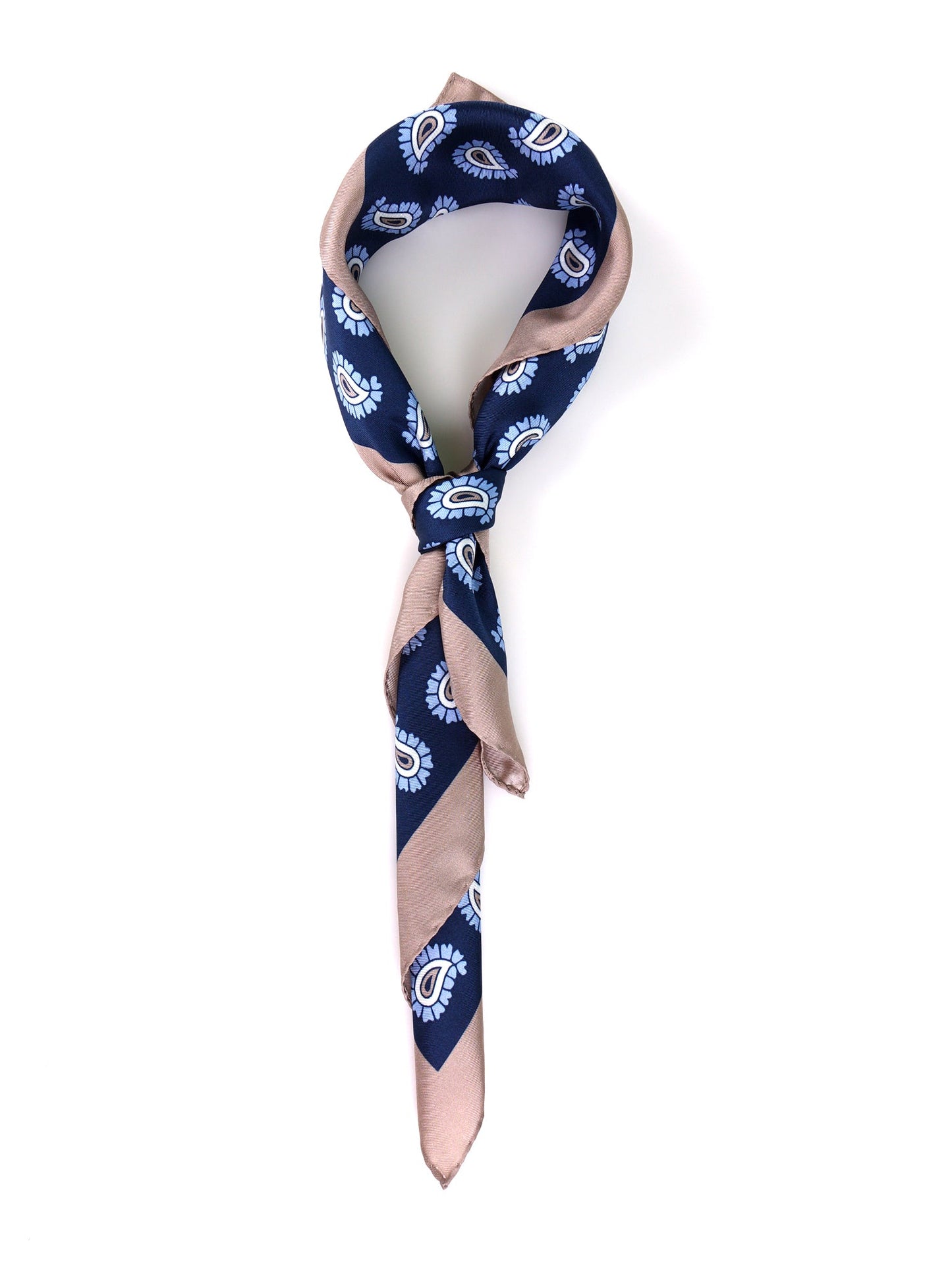 Blue Printed Silk GAGGIA Foulard