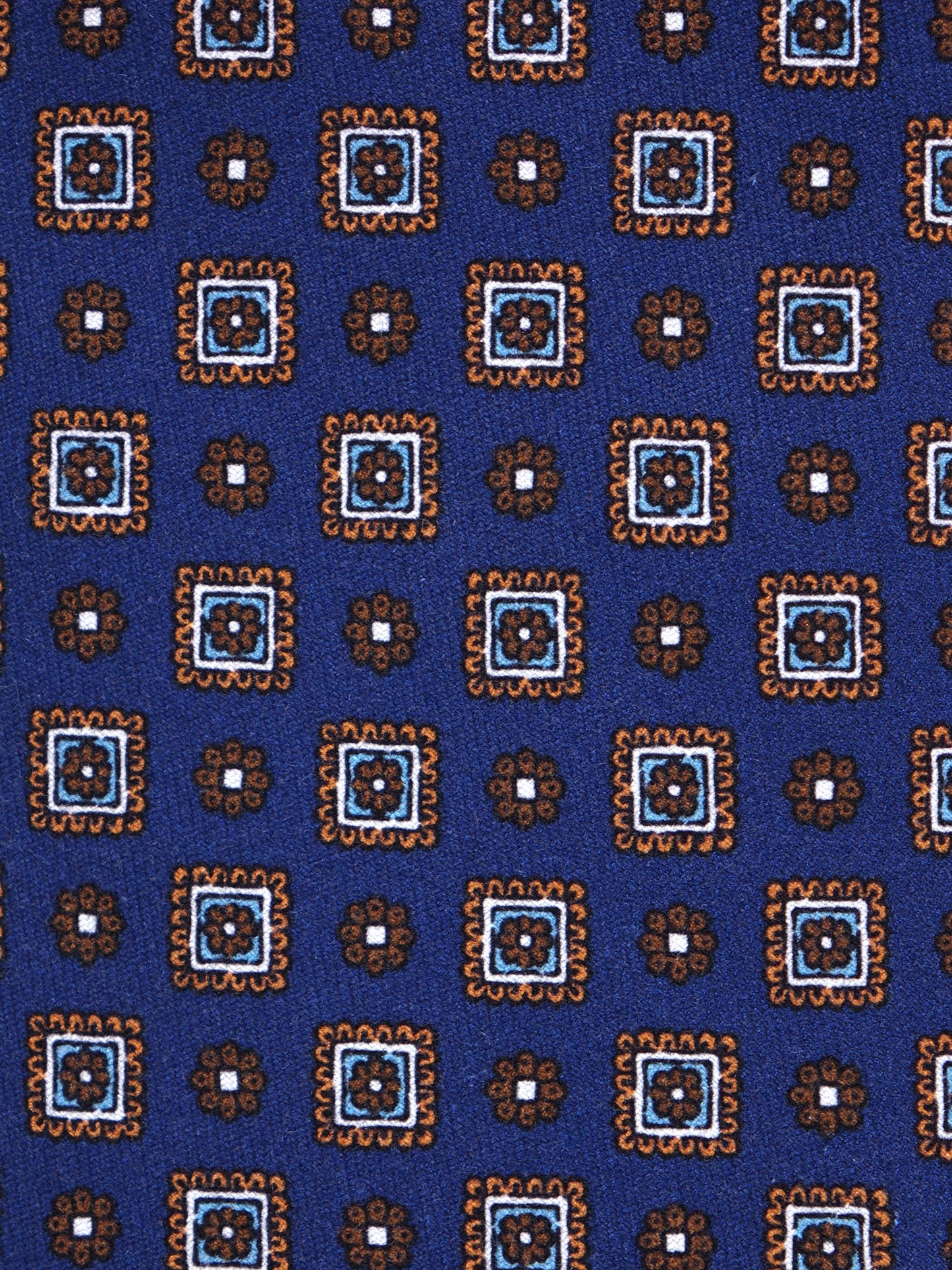 GIANGY 3-fold blue madder silk tie