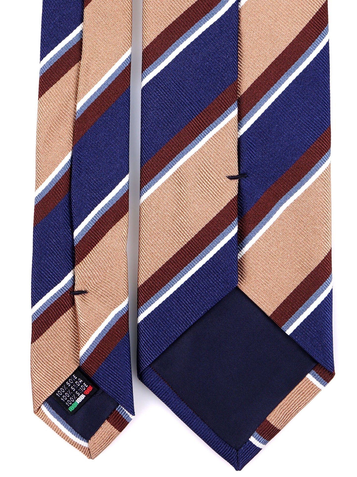 GUS 3-fold tie in Beige jacquard silk