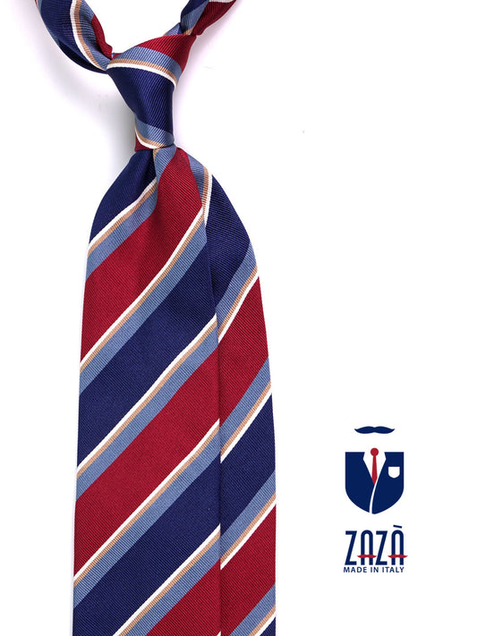 GUS 3-fold tie in Bordeaux jacquard silk