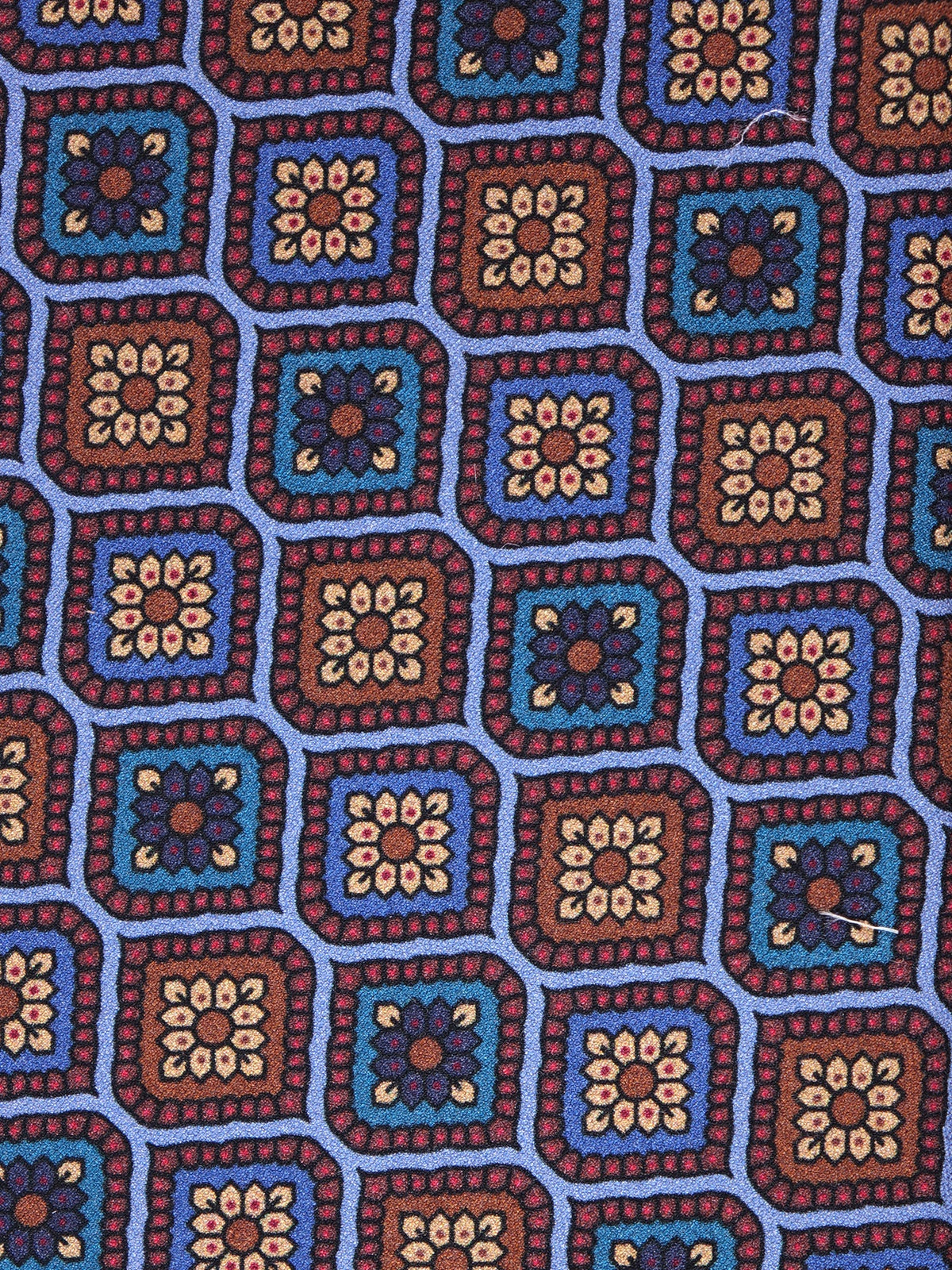 Light blue 3-fold HAL tie in madder silk
