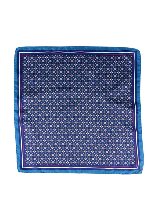 HAVOCK XL blue silk twill pocket square
