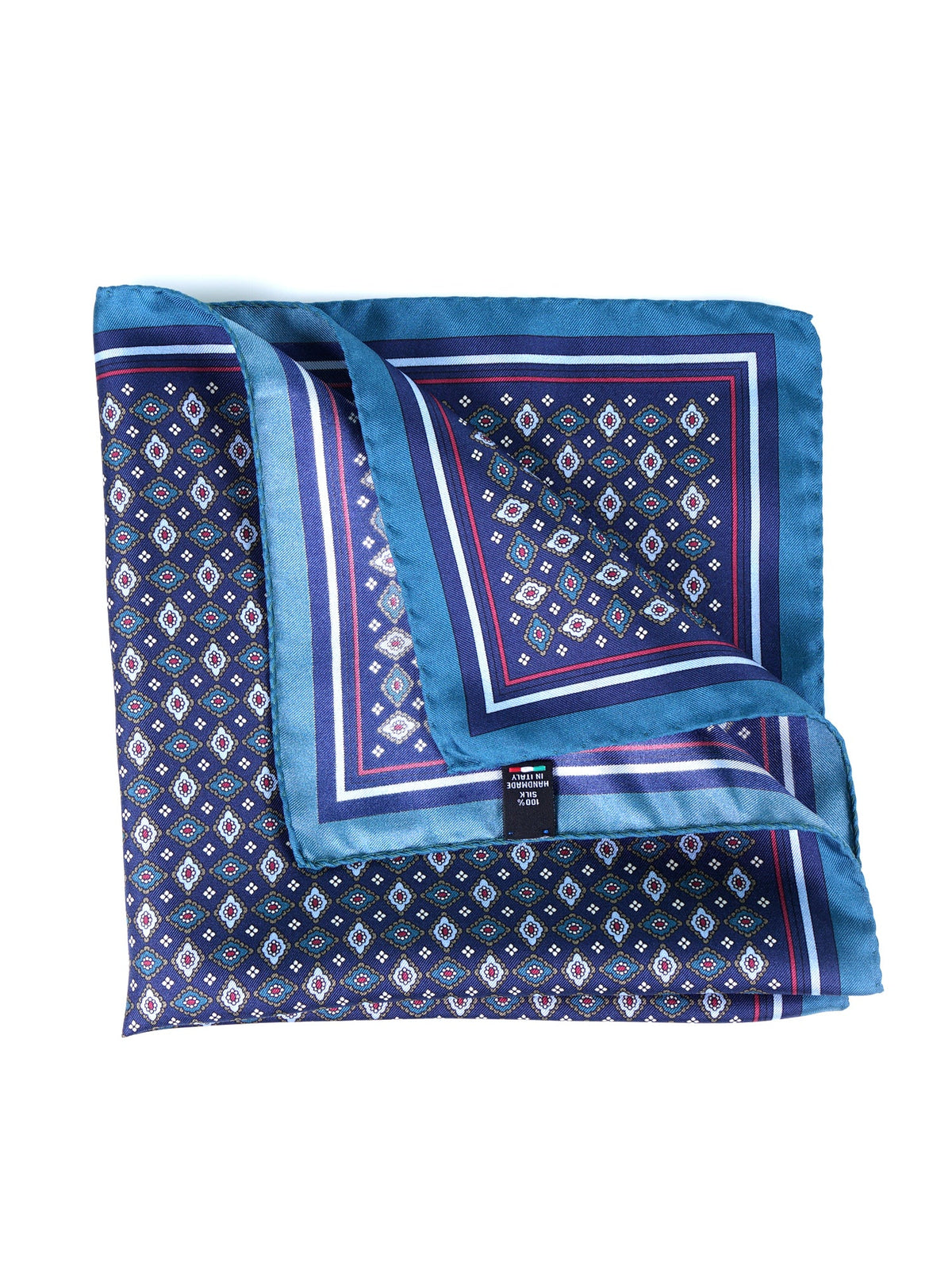 HAVOCK XL blue silk twill pocket square