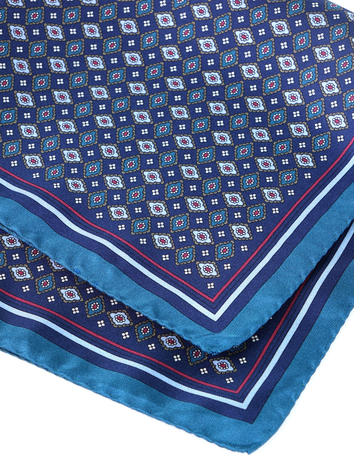 HAVOCK XL blue silk twill pocket square
