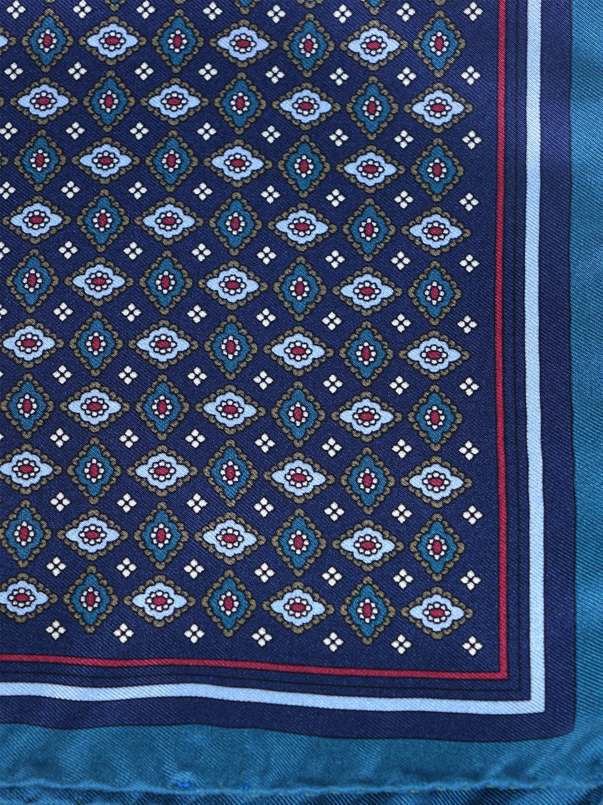 HAVOCK XL blue silk twill pocket square
