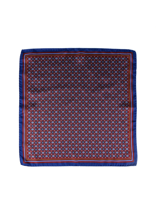 Brown XL silk twill pocket square HAVOCK