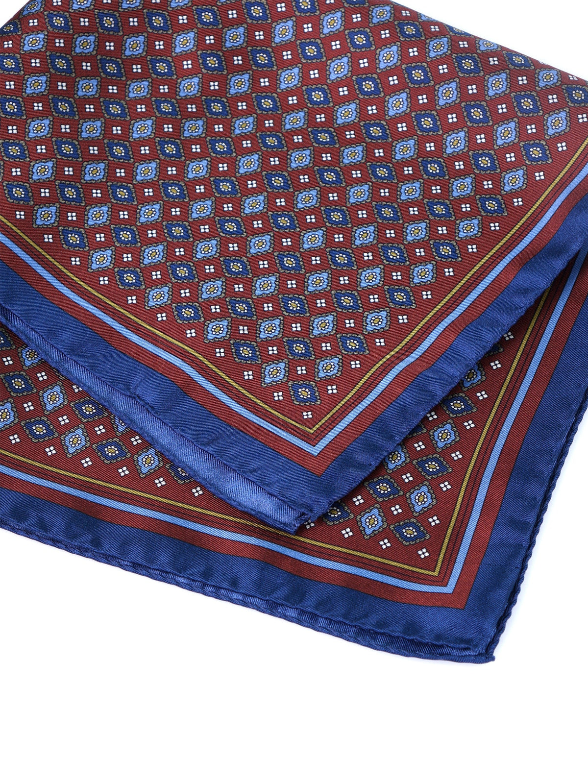 Brown XL silk twill pocket square HAVOCK