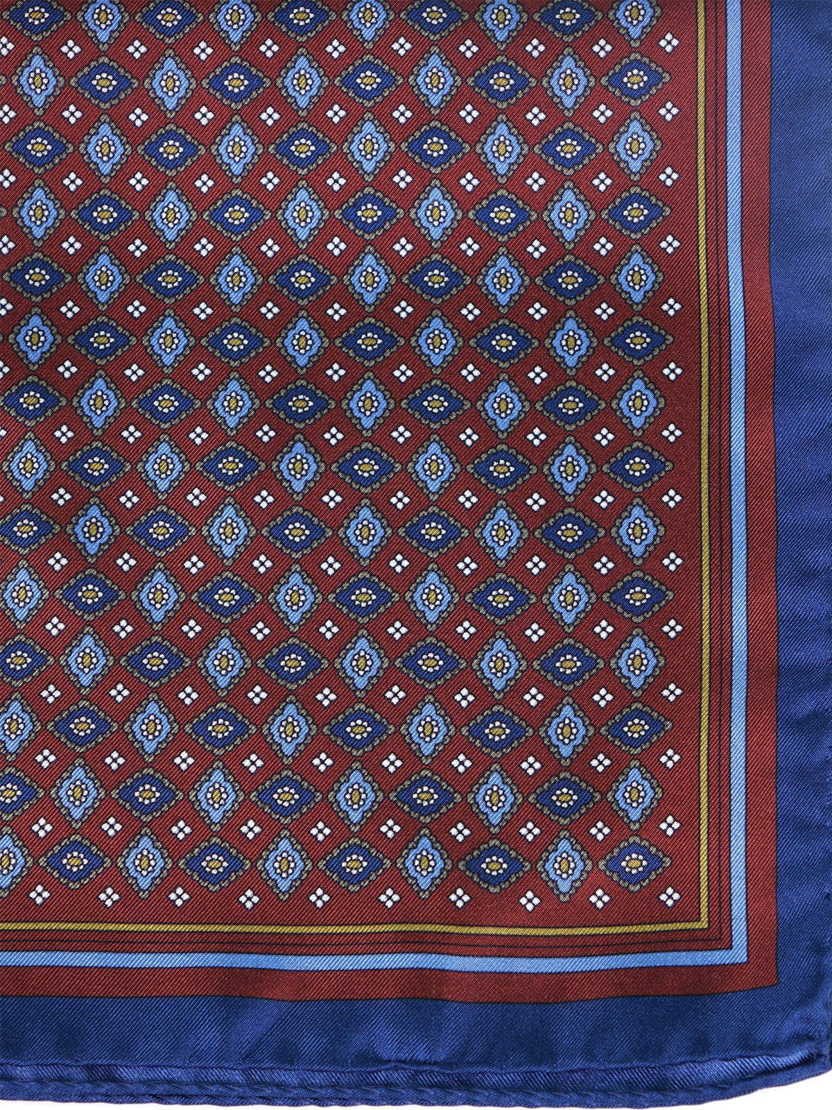 Brown XL silk twill pocket square HAVOCK