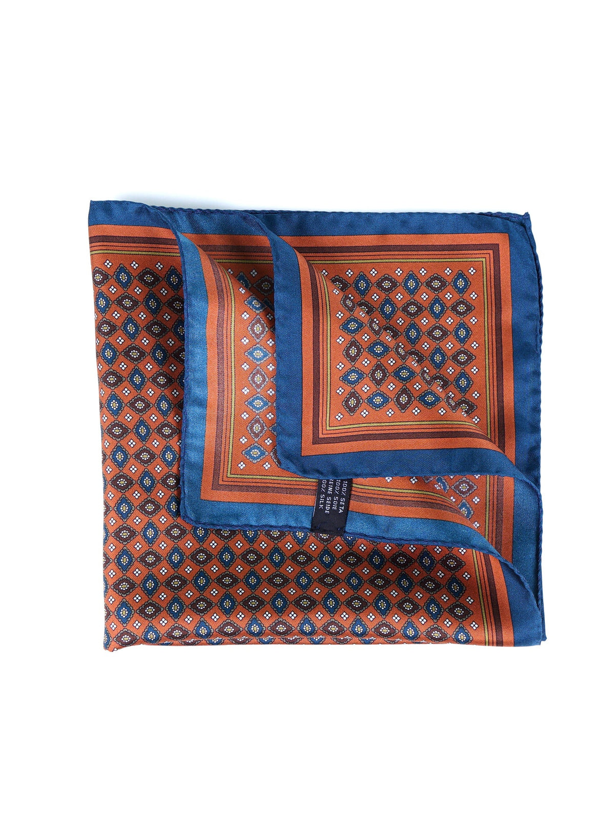 HAVOCK XL Orange Twill Silk Pocket Square