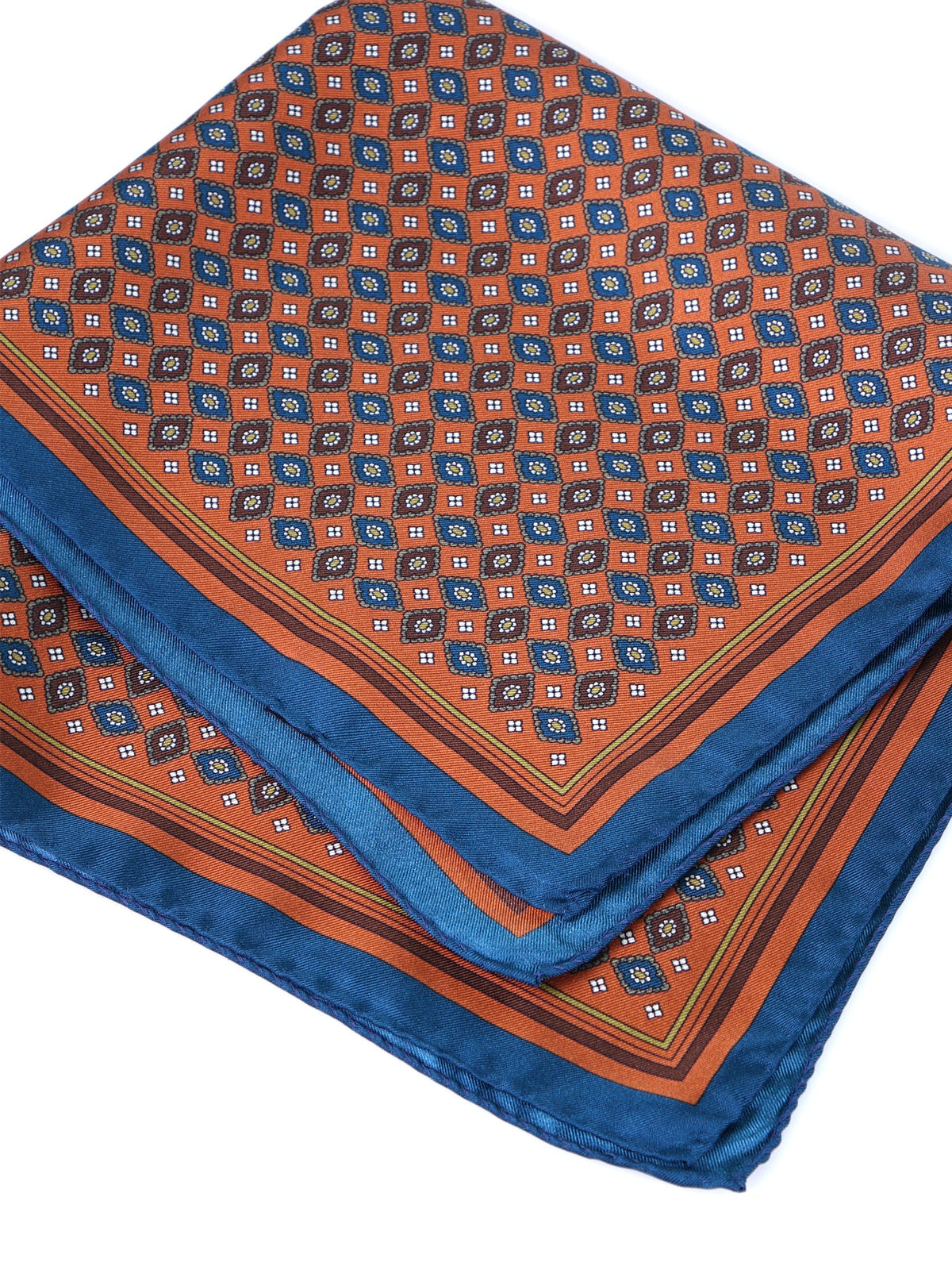 HAVOCK XL Orange Twill Silk Pocket Square