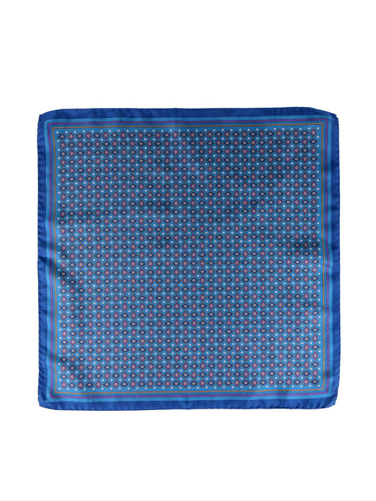 HAVOCK teal XL silk twill pocket square