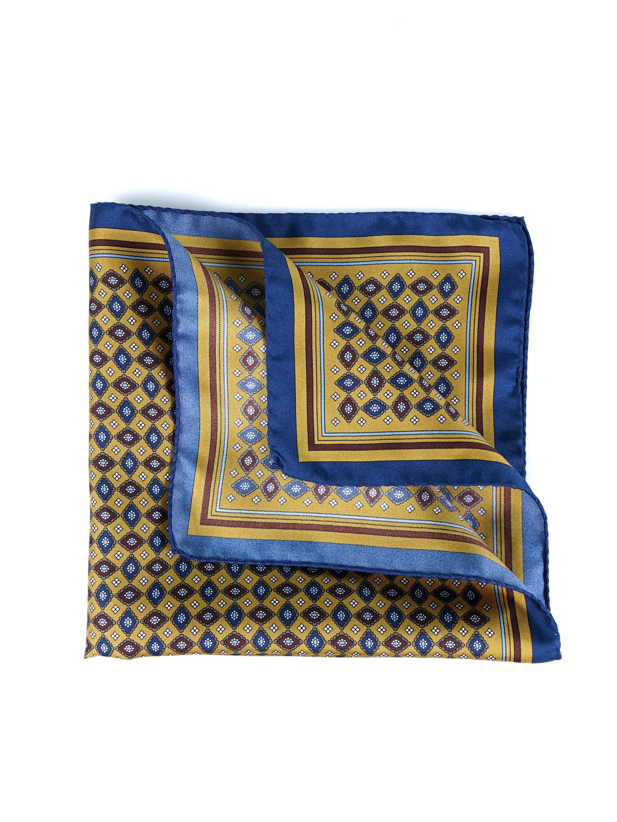 Yellow XL pocket square in silk twill HAVOCK