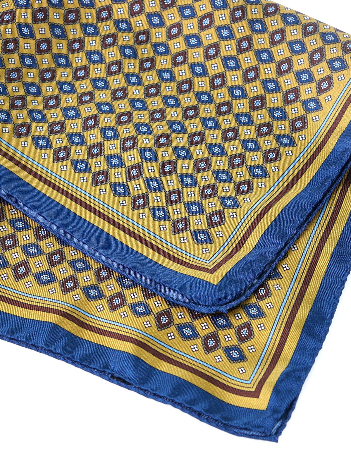 Yellow XL pocket square in silk twill HAVOCK