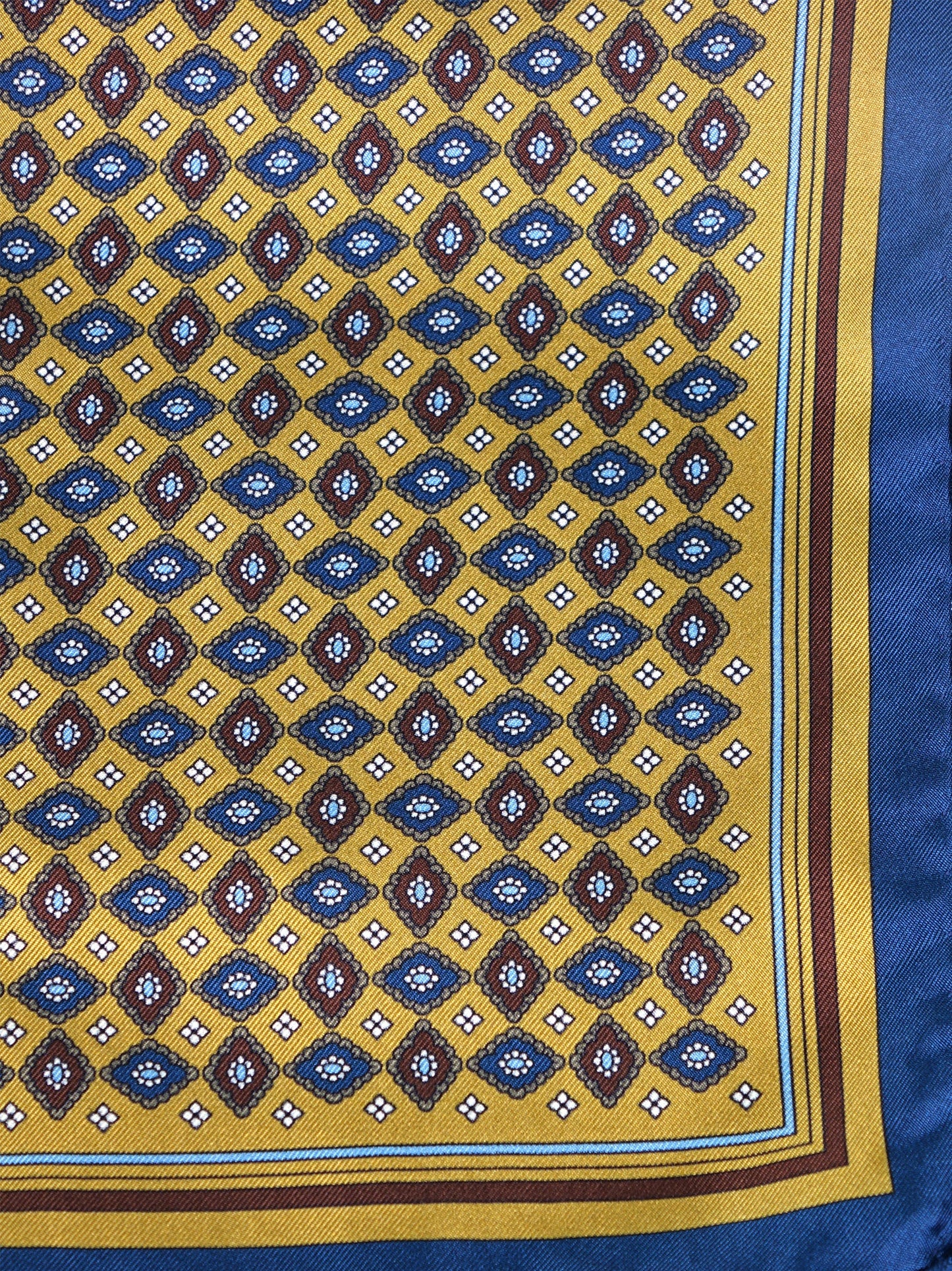 Yellow XL pocket square in silk twill HAVOCK