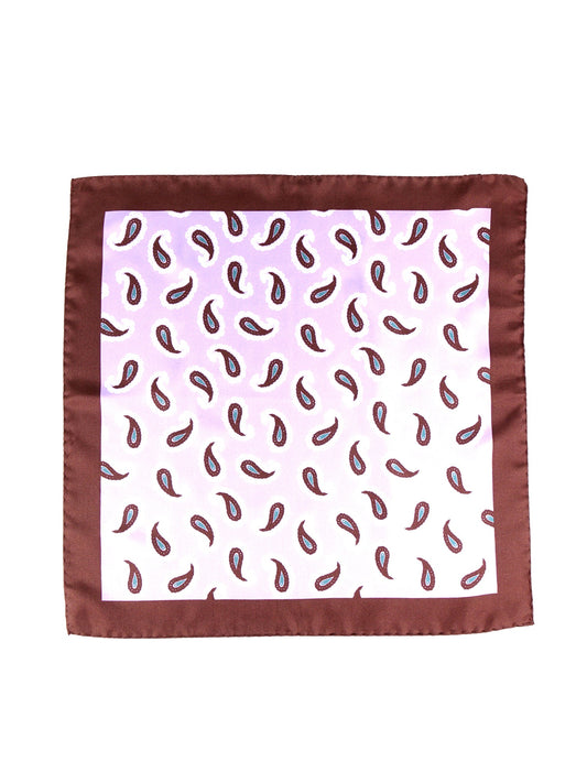 HOPES XL Printed Silk Pocket Square in Wisteria